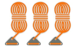 Bent Abspannleinen 3er Set Orange -Fiamma Verkäufe 251461 1777525 1