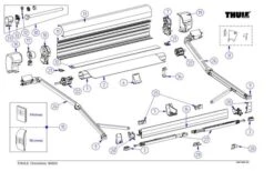 Thule Stützfuß Für Markisenlänge 3,5 - 4,5m