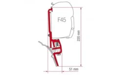 Fiamma F45 Kit High Roof Adapter Westfalia -Fiamma Verkäufe 57253 6484