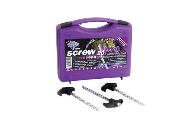 Blue Diamond Pegs Pro Schraubheringe Für Zelte 20 Teilig Aus Stahl 3 Blue Diamond Pegs Pro Schraubheringe Für Zelte 20 Teilig Aus Stahl