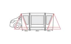 Outdoor Revolution Cayman Combo Air Vorzelt Low 180 Bis 210 Cm -Fiamma Verkäufe 636903 4332455