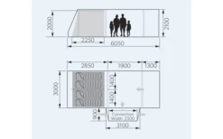 Dometic Rarotonga DA FTT 401 AIR LH Aufblasbares Driveaway Vorzelt 3 M Modell Links -Fiamma Verkäufe 707747 4801769